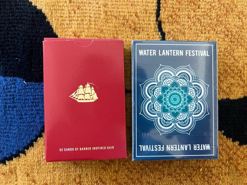 Two Deck Of Playing Cards (Old Spice and Water Lantern Festival)