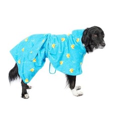 Barkbox Dog Bathrobe Fast Drying with Hook and Loop Closure  Wrap Tie Snuggl...