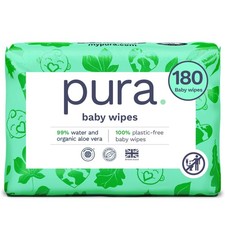 Natural Sensitive Baby Wipes, 99 Water, Unscented  Hypoallergenic, Suitable...