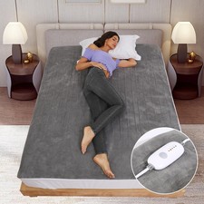SUNNY HEAT Electric Mattress Pad Twin Szie 39''x75'' with 5 Heating Levels, 1...