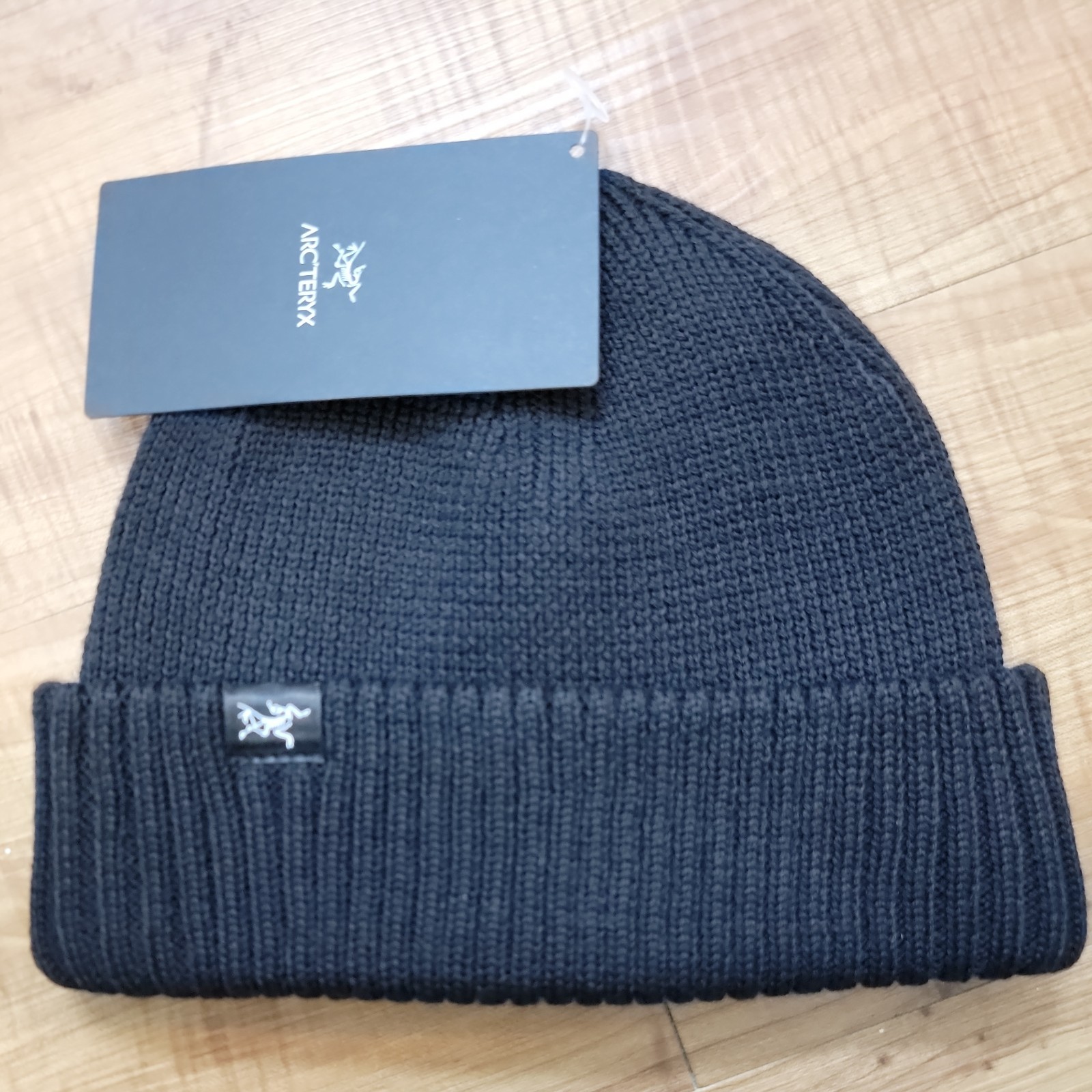Arc'teryx Mallow Toque Beanie NUOVO con etichette berretto in maglia nero 1 sinistro!