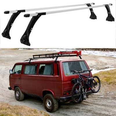 63''/160CM Dachträger Querstangen Regenrinne Dachgepäckträger für VW T3 Syncro