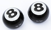Trik Topz Bicycle Valve Caps Pair - 8 Ball Black Trik Topz Bicycle Valve Caps Pair - 8 Ball Black