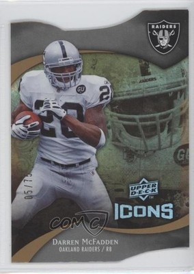 2009 Upper Deck Icons Die-Cut 5/75 Darren McFadden #67 0a1