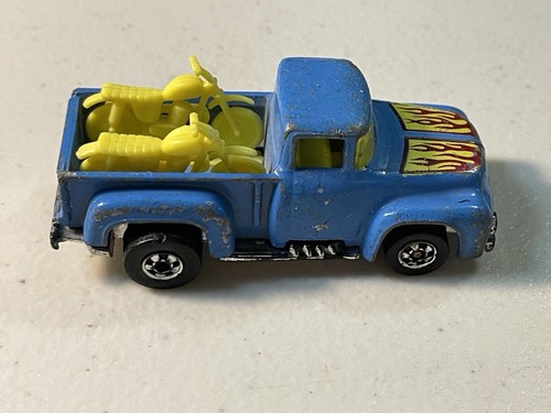 Hot Wheels Blue 56 Hi-Tail Hauler 1981 Hong Kong 9647 Vintage - Foto 3 di 5
