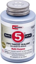 Rectorseal 25631 4-Ounce No. 5 Pipe Thread Sealant , Yellow 4 fl. oz.,