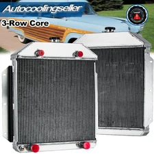 3-Row Aluminum Radiator For 1949-1953 51 52 Ford Cars Flathead Configuration V8