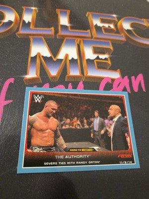 Topps WWE Triple H Randy Orton The Authority Wrestling Trading Card