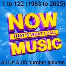 Now That's What I Call Music! 1-122 ALL ALBUMS 1983-2025 + tons more see listing