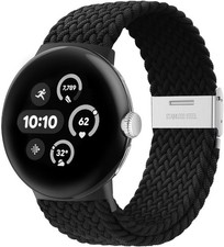 Stretchy Braided Strap Compatible with Google Pixel Watch 4 45mm Adjustable