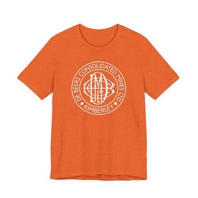 Vintage De Beers Mines Retro Unisex Tee, Kimberley South Africa, Short Sleeve