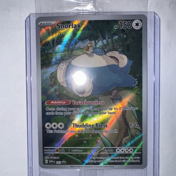 Pocket Scout - Snorlax SVP EN 051 Black Star Promo Scarlet & Violet Pokemon 151 Card - SEALED