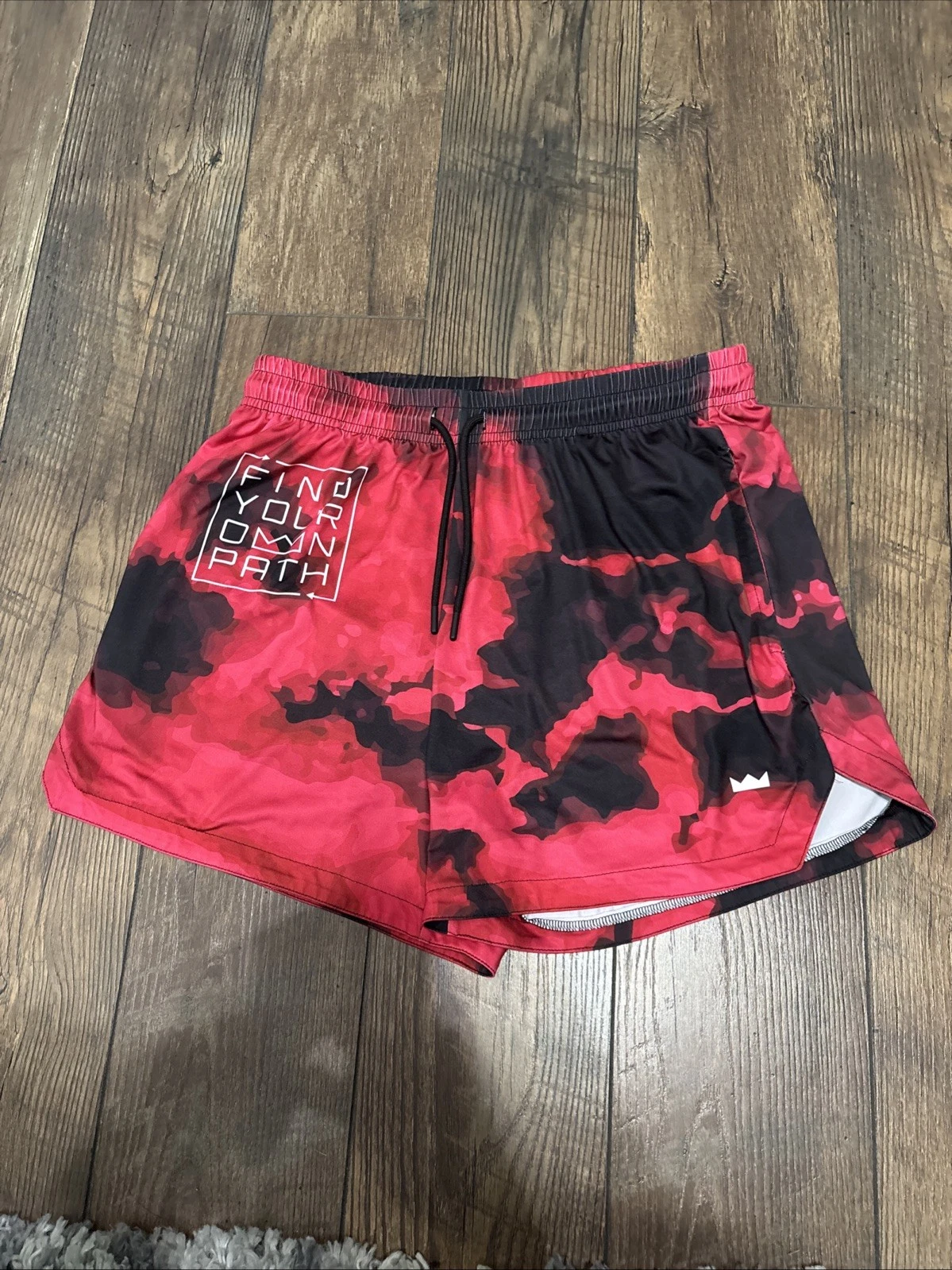 Soul Runner Shorts Large Red, Black Camo Print Running Walking Trail Training
Opens in a new window