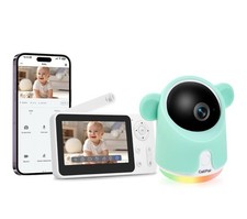Baby Monitor with Camera Audio 1080P WiFi Smartphone App Control Night Vision