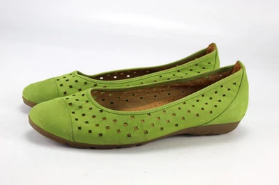 Gabor Gr.40,5 Uk.7 Komfort Damen Ballerinas Slipper Loafers Grün  P 307 - Bild 1 von 4