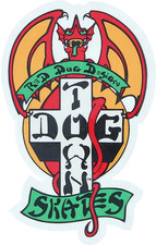 DOGTOWN RED DOG OG 70'S 4" DECAL- AUTHENTIC DOGTOWN