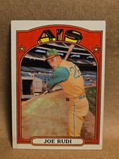 1972 Topps Baseball #209 Joe Rudi Outfielder Oakland Athletics VG-EX 