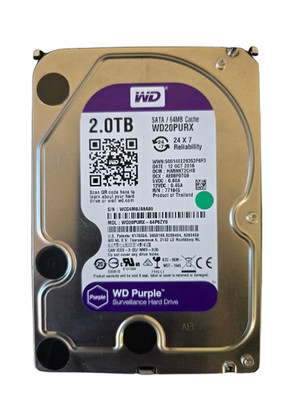 Western Digital Purple WD20PURX 2TB 3,5'' SATA / Gebraucht - Gut / 100% Zustand