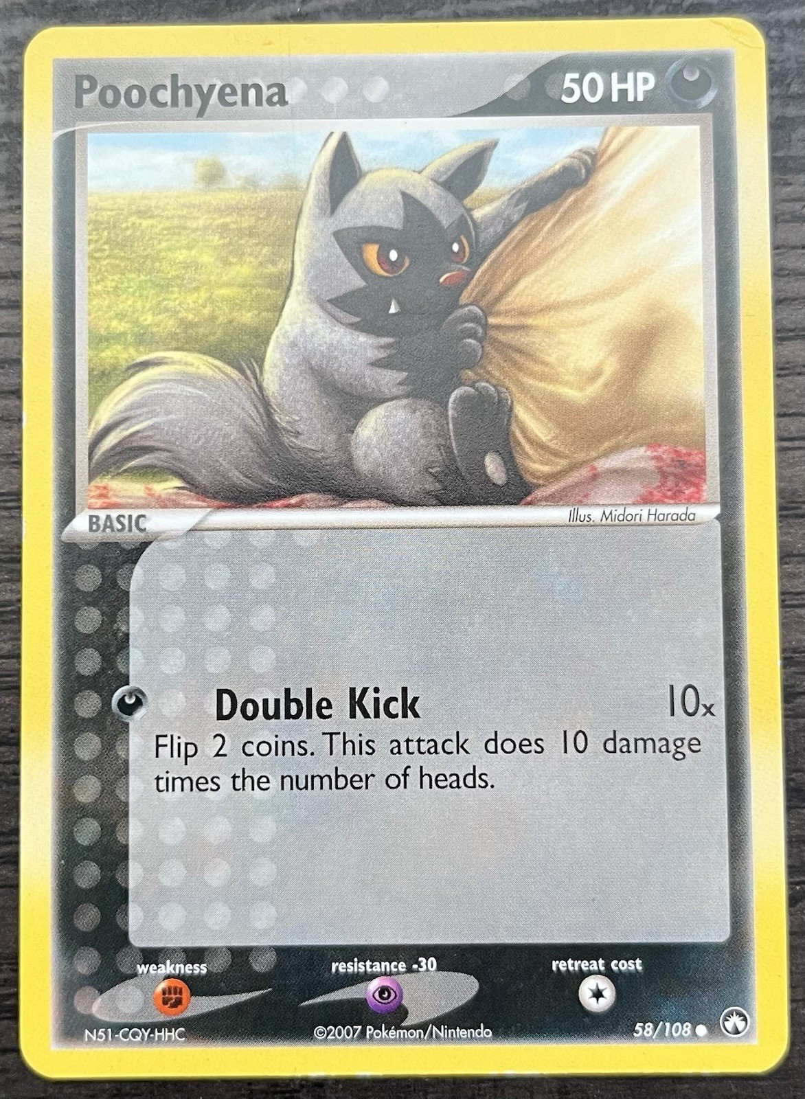 Poochyena 58/108 Pokemon TCG EX Power Keepers  Common Light Play LP