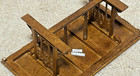 VTG Bespaq Dollhouse Miniature Castle Gothic Wood Dining Room Furniture Set 1:12 — photo 8