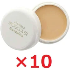 Shiseido  Spotscover Foundation S100 Base Color 0.70oz(20g)   Set Of 10