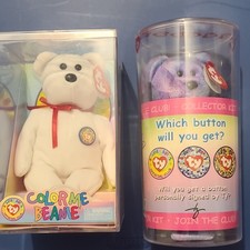 Ty Beanie Babies Official Club Color Me Beanie & Clubby II Collector Kit 2002