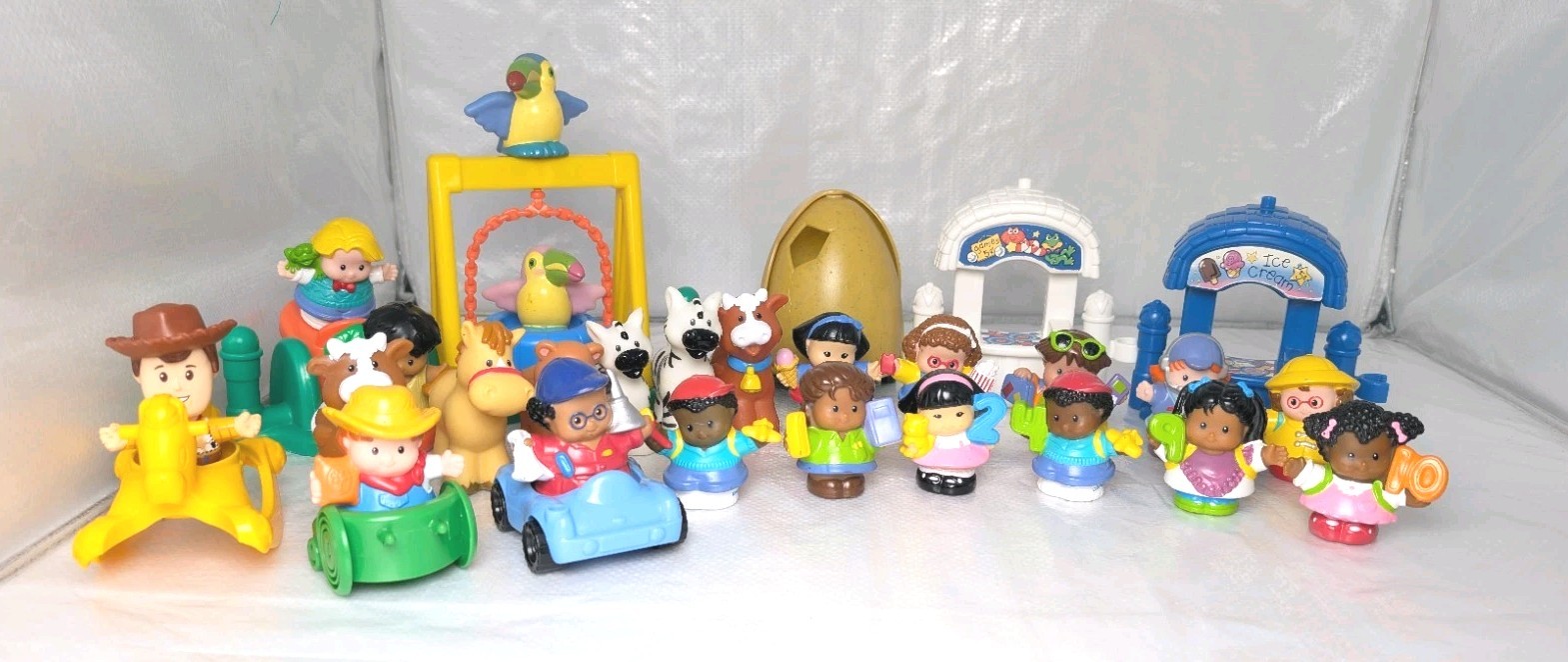 Fisher Price Little People HUGE Lot 30+ Mixed Sets, Characters, Animals, & More
