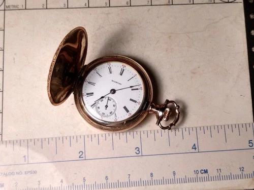 Illinois Antique American Running Pocket Watch Model # 2 Circa 1908