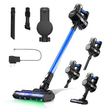 Cordless Stick Vacuum Cleaner with Anti Hair Wrap - 250W, 2000mAh Aluminum tube