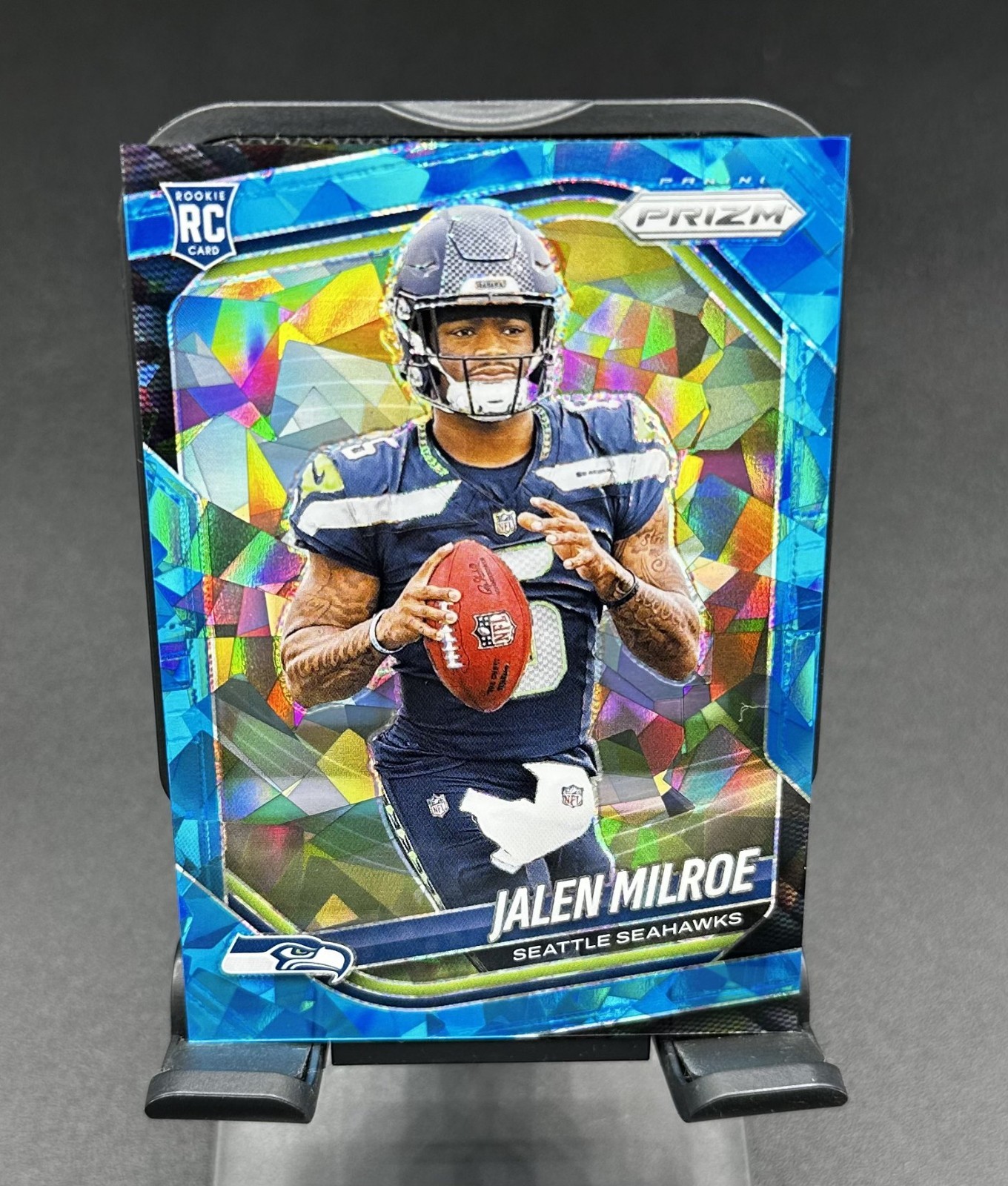 2025 Panini Prizm Blue Ice RC Jalen Milroe /99 #317