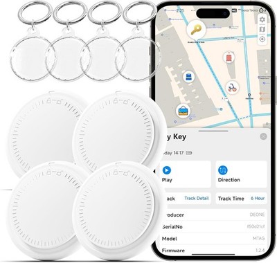 4 Packs Tracker Tags Smart Bluetooth Tracker Both iOS and Android Android GPS...