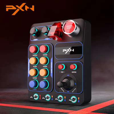 PXN CB1 Simulator Race Central Control Box Multifunctional Keys Control Box RGB 