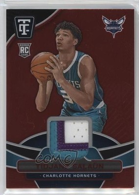 2024-25 Totally Certified Materials Mirror Red 4/75 Tidjane Salaun Rookie RC sq1