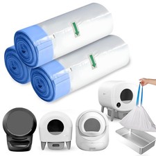 Self Cleaning Cat Litter Box Liners-60 Counts, Extra Thick Litter Bags for Au...