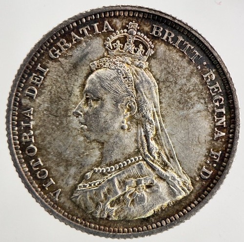 Silbermünze Victoria One Shilling 1887 | sehr hochwertig - Bild 2 von 2