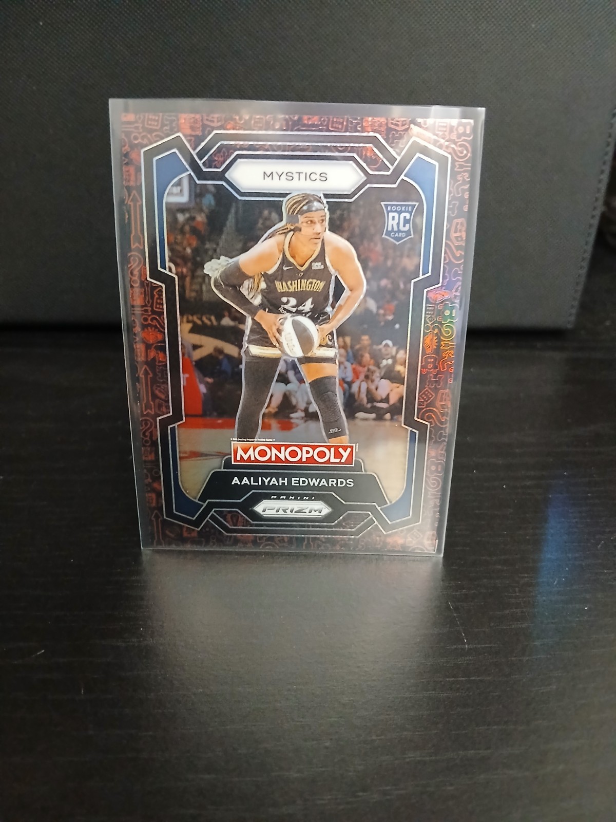 2024 Panini Prizm Monopoly WNBA - Aaliyah Edwards #13 Classic Icons Red Prizm...
