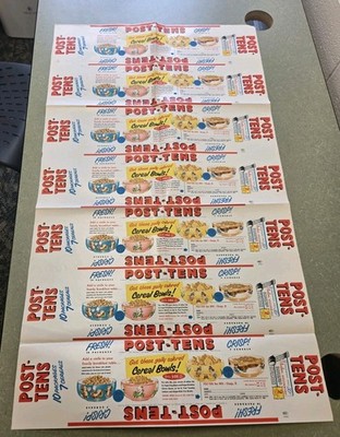 Vintage Cereal Post Tens Wrap Get These Gaily Colored Cereal Boys!!