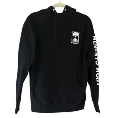 Rare Authentic Unus Annus Memento Mori Hoodie Men's Small Black Sweatshirt