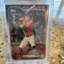 Topps 2024 Series 2 Tyler Fitzgerald #602 San Francisco Giants RC Rookie Card. rookie card picture