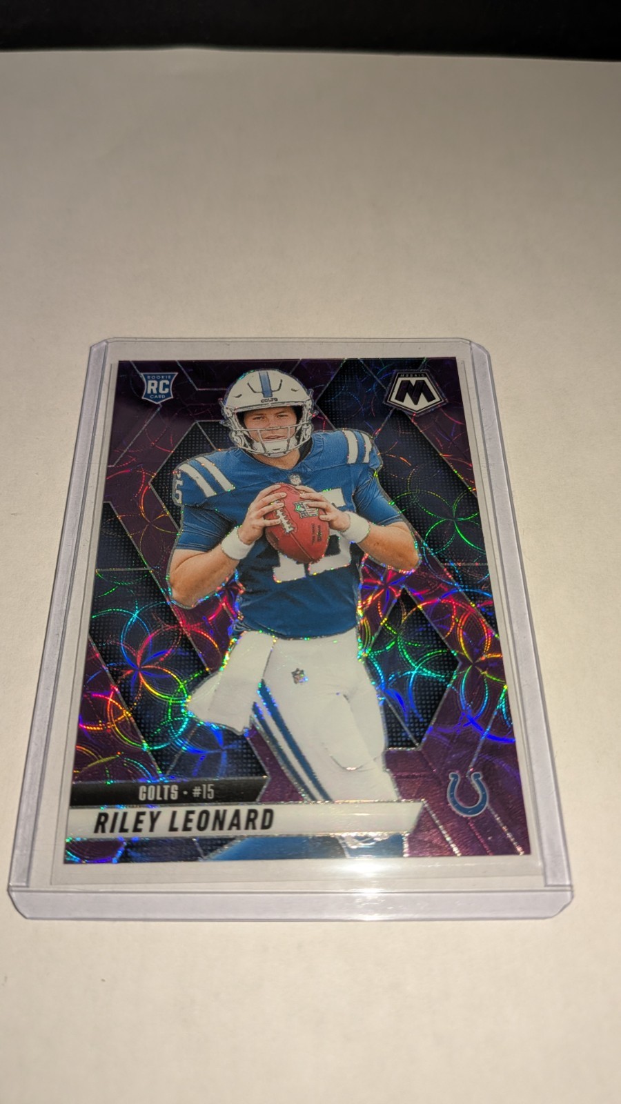 Panini Mosaic 2025 Riley Leonard Rookie PURPLE SCOPE #372 Colts NFL