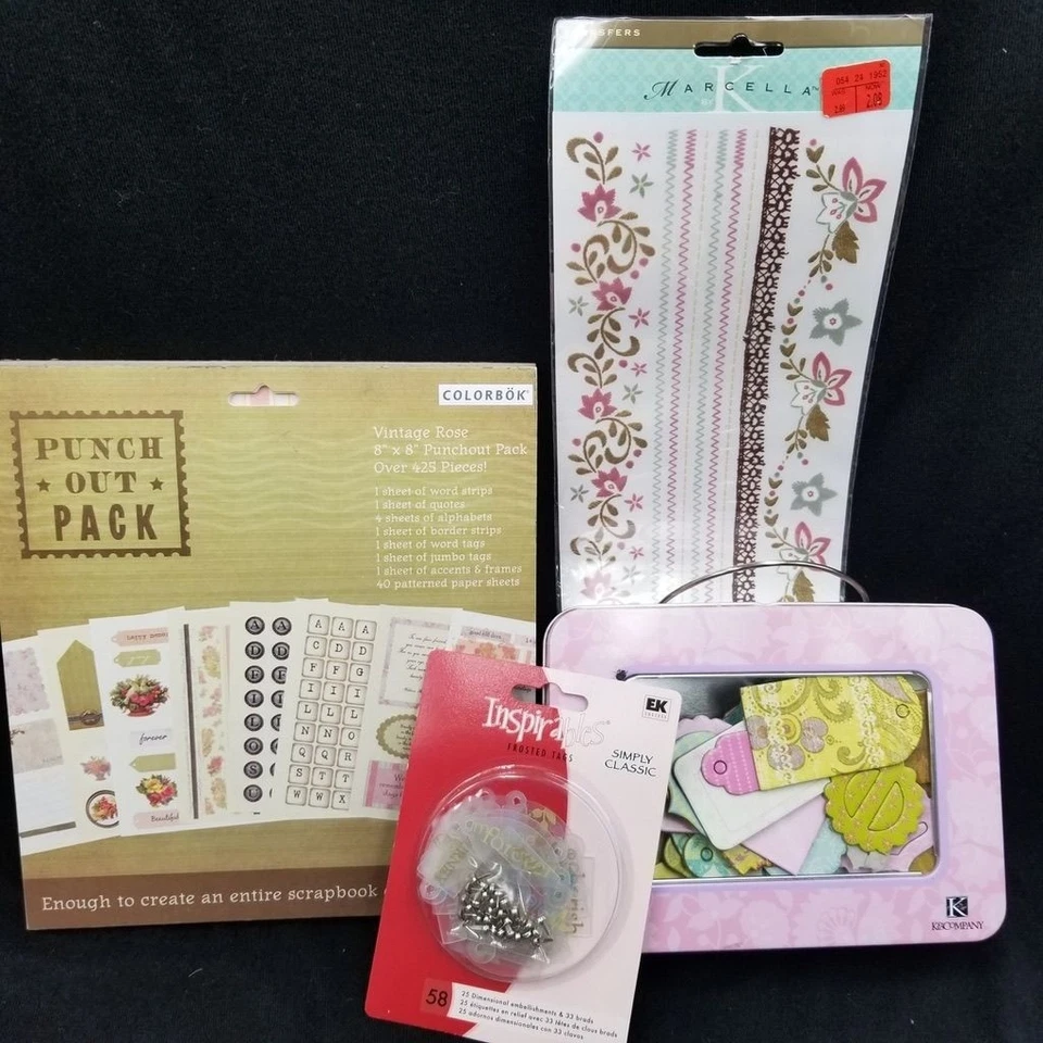 ColorBok Goma Estampida Cotizaciones Álbum de Recortes Pegatina Sello Aglomerado Lote 200 Piezas Foto 3 de 4