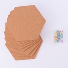 8 Pcs Self-adhesive Cork Board Bulletin Boards Pin for Wall