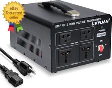 3000 Watt Voltage Converter Transformer Heavy Duty Step Up/Down AC