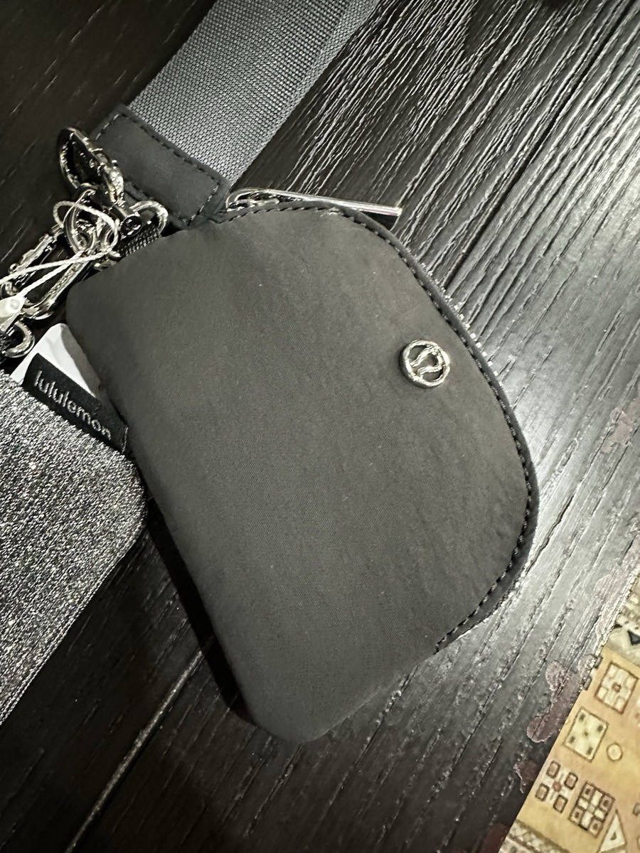 NWT Lululemon Dual Pouch Wristlet Black Glitter Sold Out! | eBay