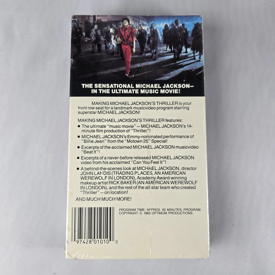 Making Michael Jackson's Thriller- VHS Tape (Vestron, 1983) Rare 80s Pop Music - Image 2 of 4