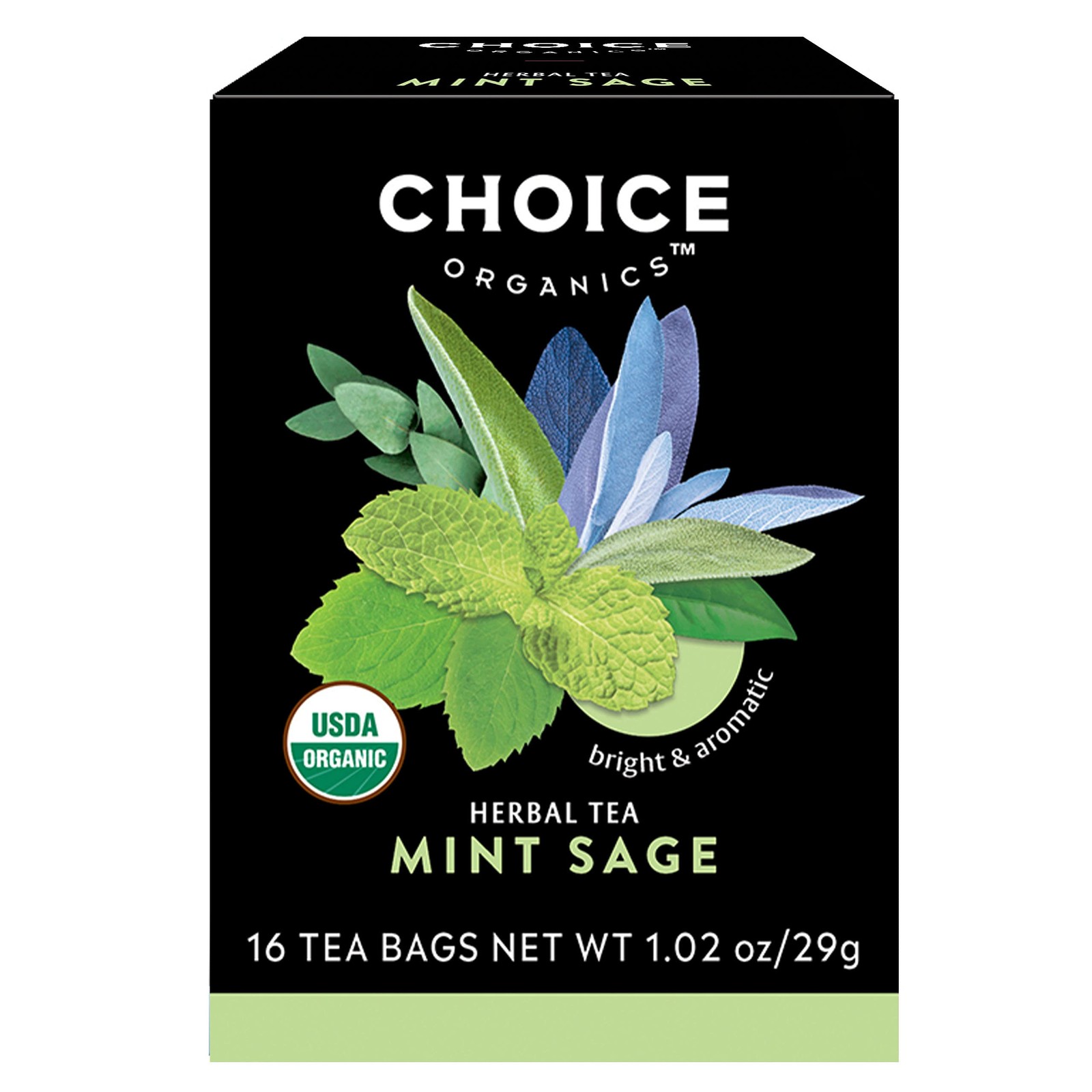16 Count Caffeine Free Organic Herbal Tea Bags