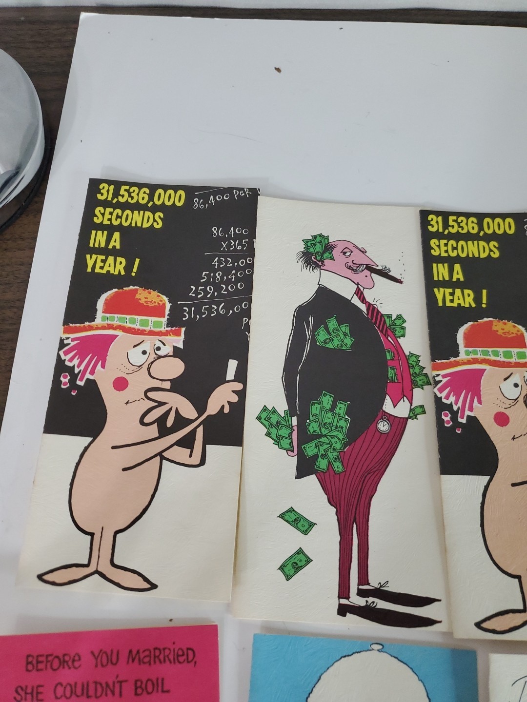 Vintage UNUSED Set Of 16 60s 70s Greeting Cards For All Occasions Retro In Box