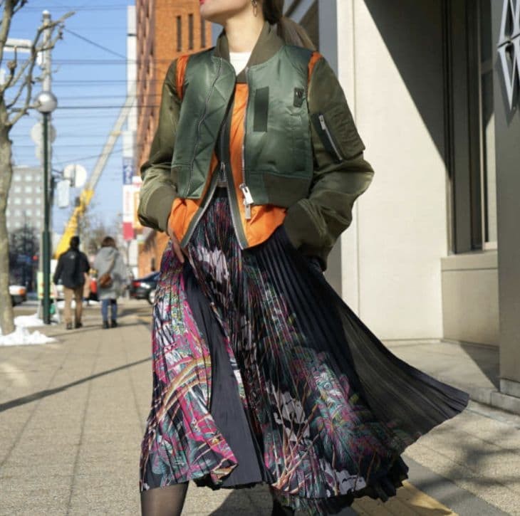 Sacai Green MA-1 Bomber Jacket Short/Medium 2020 Resort Collection Sacai Green MA-1 Bomber Jacket Short/Medium 2020 Resort Collection
