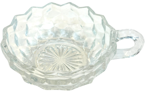 Fostoria American 4.5" Round Nappy Bowl With Handle - Picture 4 of 6