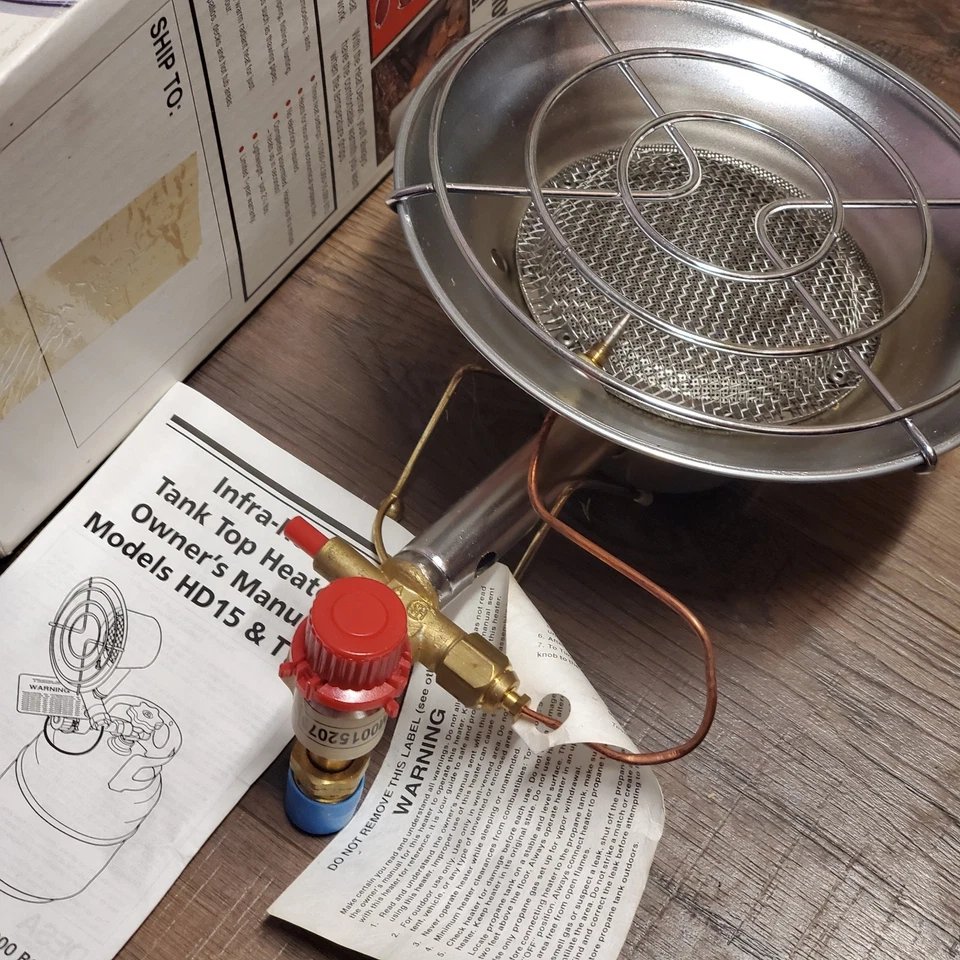 🔥 Heat Demon 🔥 Calentador INFRA-ROJO de propano portátil 10K-15K BTU 3 ajustes Foto 4 de 4